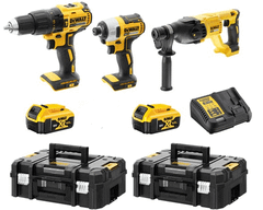 20V combo 3 máy DCD796 + DCF887 + DCH273 +
2pin 5Ah + sạc DCB115 + 2Valy Dewalt DCK368P2T