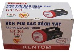 ĐÈN PIN LED SẠC XÁCH TAY KENTOM KT-203