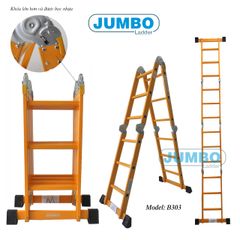 3.58m Thang nhôm gấp đa năng 4 đoạn Jumbo B303