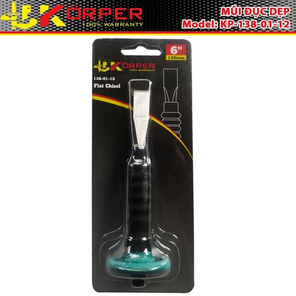 Mũi đục dẹp Körper KP-138-01-12