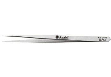 140x7x2mm Nhíp inox gắp linh kiện mũi nhọn Asaki AK-9190