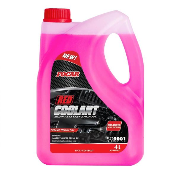 Nước làm mát động cơ ô tô Focar Red Coolant 4L