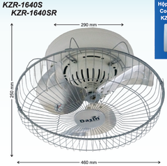 9W Quạt đảo trần Dasin KZR-1640M