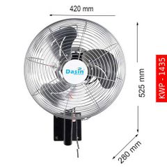 65W Quạt treo tường công nghiệp Dasin KWP-1435