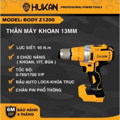 Thân máy khoan từ 13mm Hukan BODY
Z1200