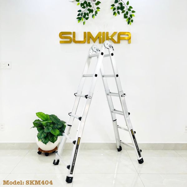 4.0m Thang nhôm gấp chữ A mở rộng Sumika SKM 404