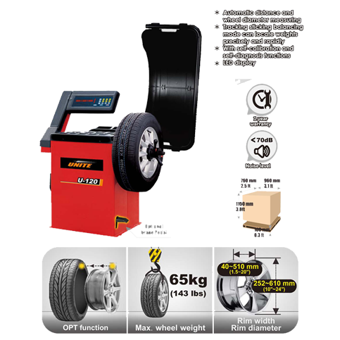 Máy cân bằng lốp UNITE U-120