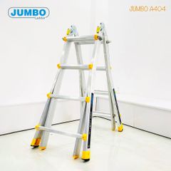 4.4m Thang nhôm gấp chữ A mở rộng Jumbo A 404