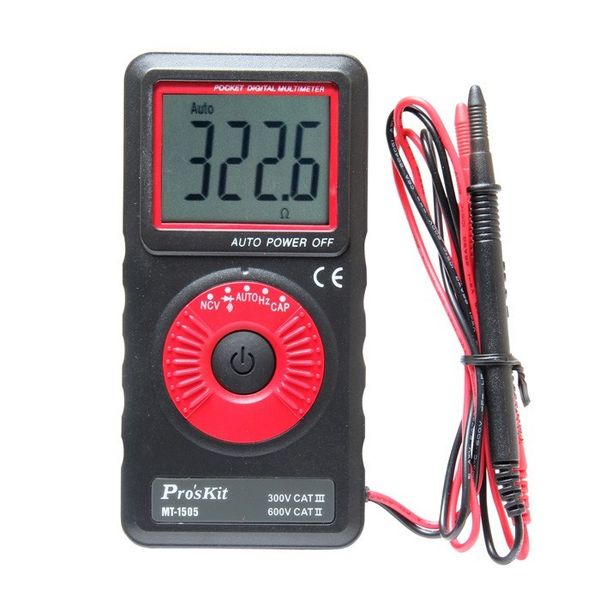 Đồng hồ đo điện tử thang đo tự động Pro'skit MT-1505