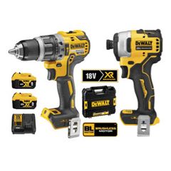 20V combo 2 máy pin DCD709 + DCF809 +
2pin 5Ah + sạc DCB115 + Valy Dewalt DCK2009P2