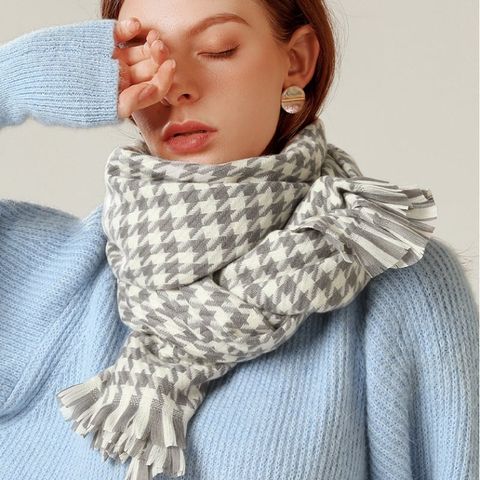 Quà tặng 8/3 cho người yêu nữ, vợ, cô giáo, mẹ - Khăn quàng choàng cổ len Cashmere giữ ấm cao cấp phong cách châu Âu Mỹ sang trọng