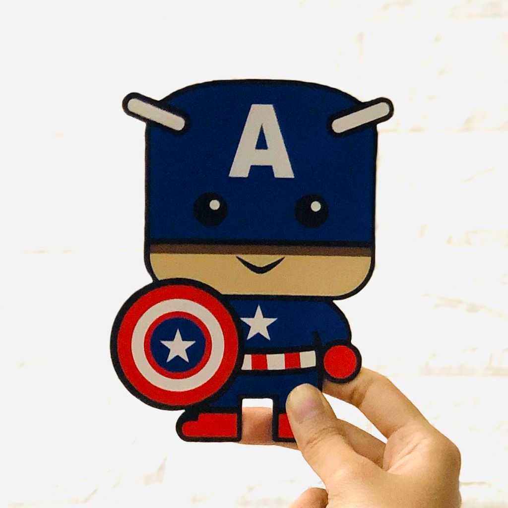 10 Cái - Bao Lì Xì Hot Trend, Bao Lì Xì Hoạt Hình CAPTAIN AMERICA - Mã LX017