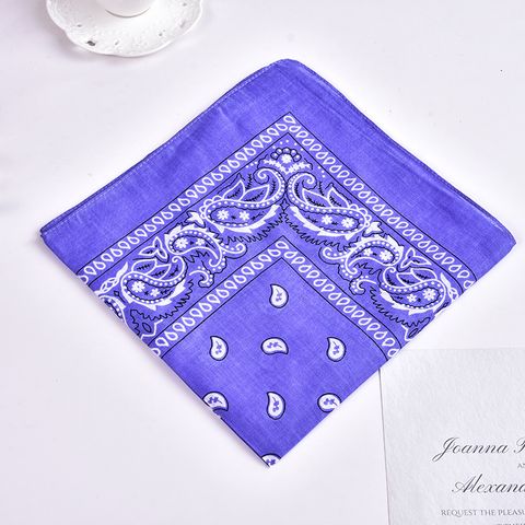 Khăn Bandana (Khăn Turban EXO) Họa Tiết Giọt Nước Màu Tím Nhạt - Mã B034