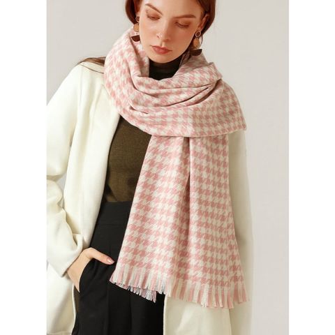 Quà tặng giáng sinh noel cho bạn gái - Khăn quàng choàng cổ len Cashmere giữ ấm cao cấp phong cách châu Âu Mỹ sang trọng