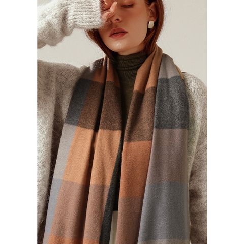 Quà tặng giáng sinh noel cho bạn gái - Khăn quàng choàng cổ len Cashmere giữ ấm cao cấp phong cách châu Âu Mỹ sang trọng