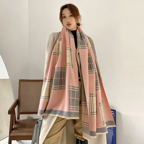 Khăn quàng choàng cổ len Cashmere giữ ấm cao cấp phong cách Hàn Quốc đẹp sang trọng - KC412