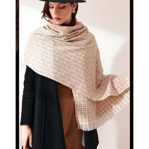 Quà tặng 8/3 cho người yêu nữ, vợ, cô giáo, mẹ - Khăn quàng choàng cổ len Cashmere giữ ấm cao cấp phong cách châu Âu Mỹ sang trọng - KC386