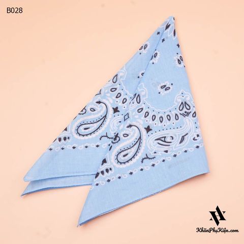 Khăn Bandana (Khăn Turban EXO) Màu Xanh Dương Nhạt  - Mã B028