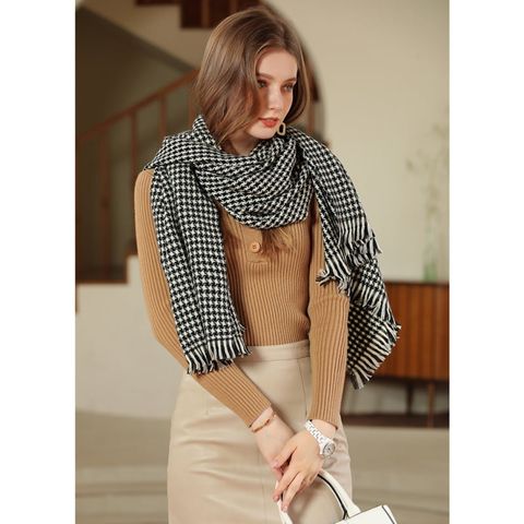 Quà tặng 8/3 cho người yêu nữ, vợ, cô giáo, mẹ - Khăn quàng choàng cổ len Cashmere giữ ấm cao cấp phong cách châu Âu Mỹ sang trọng