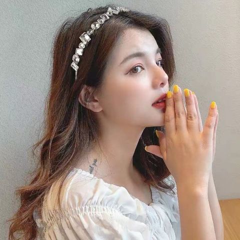 Cài tóc đính đá phong cách Hàn Quốc LAGU băng đô mấn áo dài tết cô dâu cho nữ tiểu thư đẹp sang trọng