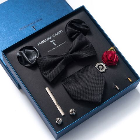 Set cà vạt nam 8 món cao cấp làm quà tặng, caravat đẹp sang trọng - CR011