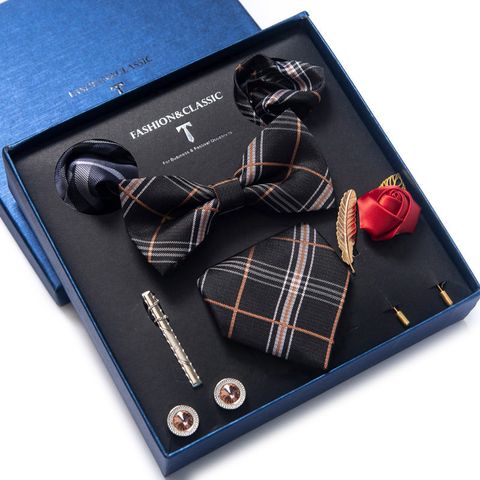 Set cà vạt nam 8 món cao cấp làm quà tặng, caravat đẹp sang trọng - CR012