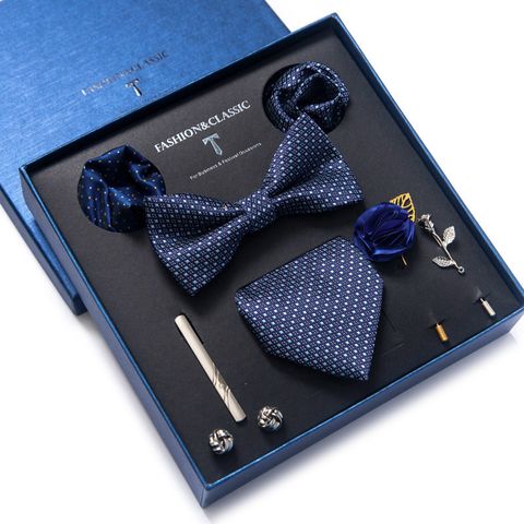 Set cà vạt nam 8 món cao cấp làm quà tặng, caravat đẹp sang trọng - CR022