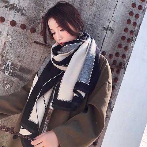 Khăn quàng choàng cổ len Cashmere cho nữ giữ ấm cao cấp phong cách Hàn Quốc đẹp sang trọng LÀ GU Khăn Phụ Kiện - KC442