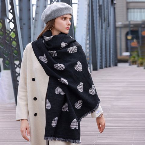 Khăn quàng choàng cổ len Cashmere giữ ấm cao cấp phong cách châu Âu Mỹ sang trọng LÀ GU Khăn Phụ Kiện - KC458