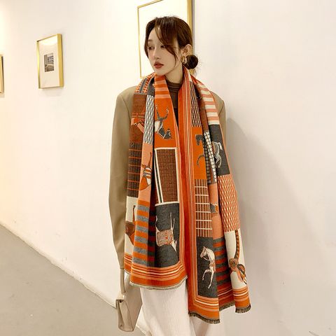 Khăn quàng choàng cổ len Cashmere cho nữ giữ ấm cao cấp phong cách Hàn Quốc đẹp sang trọng LÀ GU Khăn Phụ Kiện - KC463