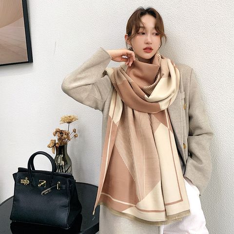 Khăn quàng choàng cổ len Cashmere cho nữ giữ ấm cao cấp phong cách Hàn Quốc đẹp sang trọng LÀ GU Khăn Phụ Kiện - KC464