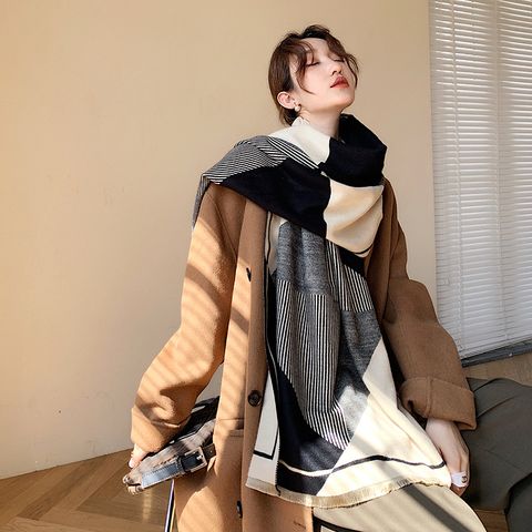 Khăn quàng choàng cổ len Cashmere cho nữ giữ ấm cao cấp phong cách Hàn Quốc đẹp sang trọng LÀ GU Khăn Phụ Kiện - KC465