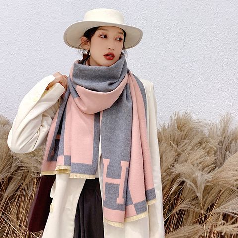 Khăn quàng choàng cổ len Cashmere cho nữ giữ ấm cao cấp phong cách Hàn Quốc đẹp sang trọng LÀ GU Khăn Phụ Kiện - KC473