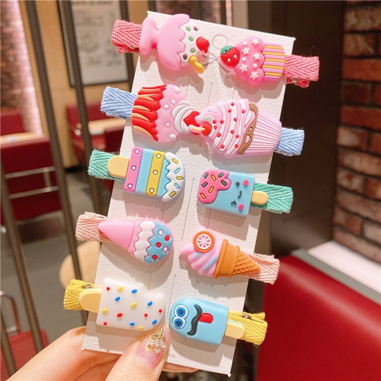 Set Kẹp Tóc Cho Bé Gái 10 Món Phụ Kiện - Mã MB033