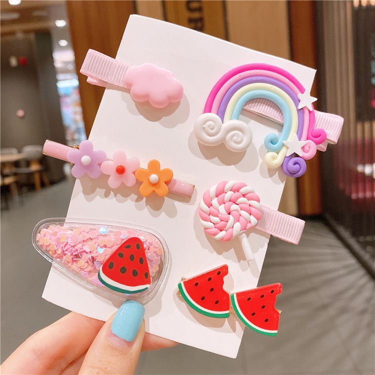 Set Kẹp Tóc Cho Bé Gái 6 Món Phụ Kiện - Mã MB032