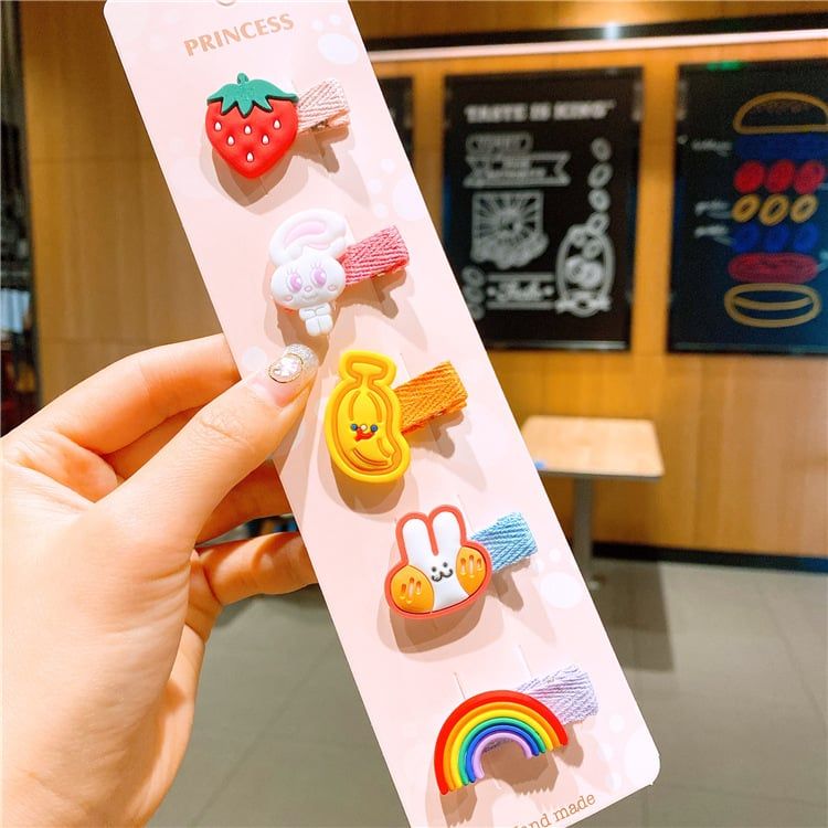 Set Kẹp Tóc Cho Bé Gái 5 Món Phụ Kiện - Mã MB031
