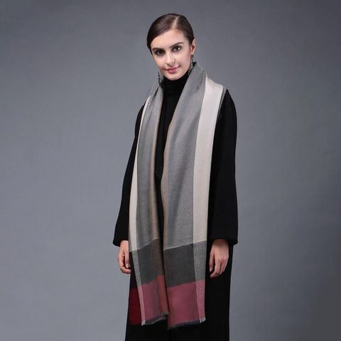 Quà tặng sinh nhật cho bạn gái - Khăn quàng choàng cổ len Cashmere giữ ấm cao cấp phong cách châu Âu Mỹ sang trọng - KC341