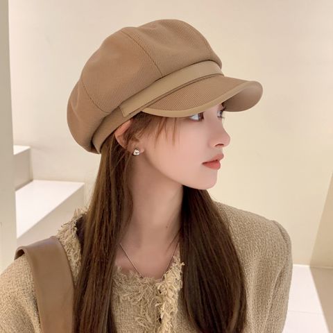 Mũ nón beret nồi bánh tiêu nữ Hàn Quốc LÀ GU Khăn Phụ Kiện phong cách newboy ulzzang đẹp mùa đông thời trang màu trắng, nâu, be, đen - MNB002