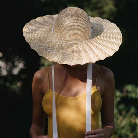 Mũ nón cói đi biển rộng vành tròn đẹp cho nữ vành mặt trời vintage sợi tự nhiên cao cấp nơ trắng - NC450