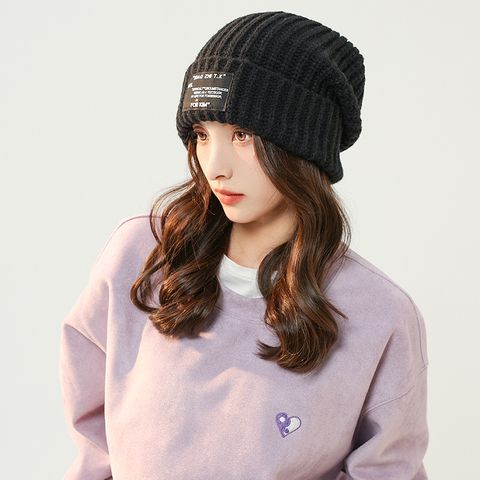 Mũ nón len cho nữ Hàn Quốc trùm đầu giữ ấm phong cách ulzzang đẹp thích hợp với thời tiết lạnh LAGU Khăn Phụ Kiện - NL014