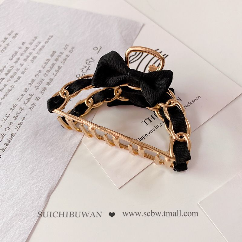 Kẹp Tóc Càng Cua Nơ Đen - Mã KT272