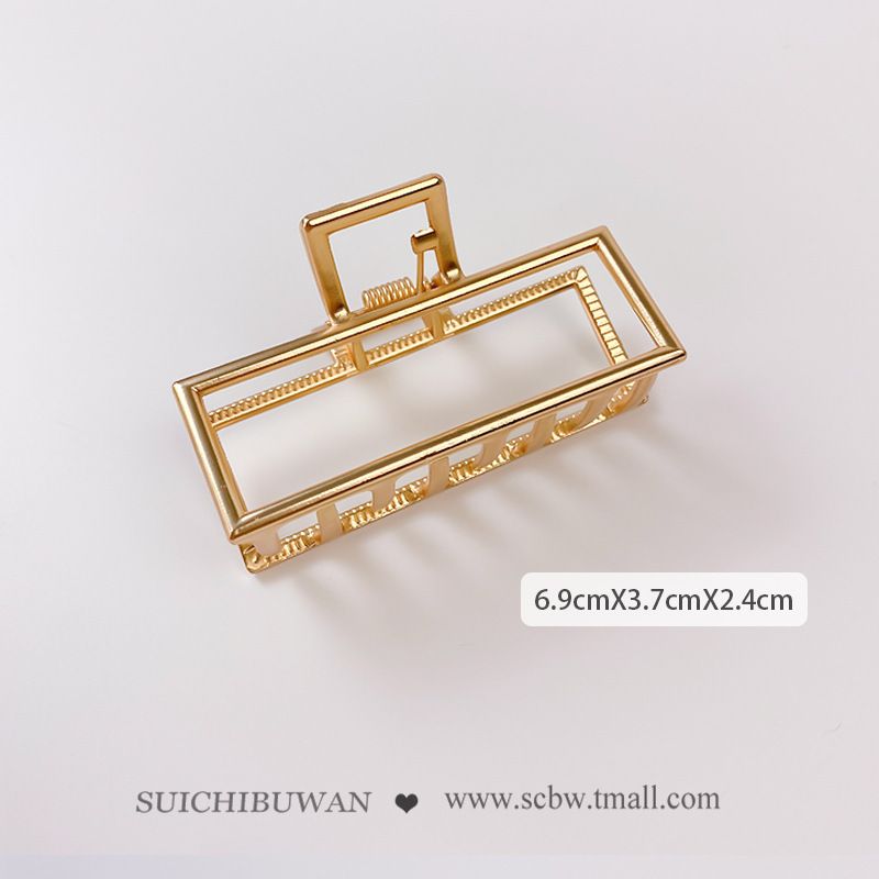 Kẹp Tóc Càng Cua Hình Chữ Nhật Trơn - Mã KT284