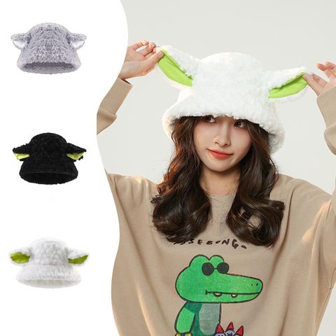 Mũ nón len lông cừu cho nữ tai gấu Hàn Quốc trùm đầu giữ ấm phong cách ulzzang đẹp thích hợp với thời tiết lạnh LAGU Khăn Phụ Kiện - NL017