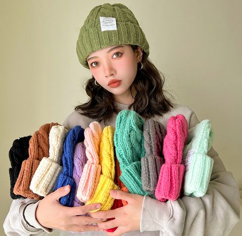 Mũ nón len cho nữ Hàn Quốc trùm đầu giữ ấm phong cách ulzzang đẹp thích hợp với thời tiết lạnh LAGU Khăn Phụ Kiện - NL003