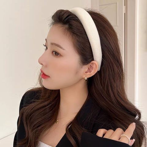 Băng đô cài tóc bện thắt bím màu trắng Lagu Khăn Phụ Kiện, bờm tóc phong cách Hàn Quốc cho nữ đẹp cao cấp sang trọng- Mẫu #2 Mấn cài tóc, mấn cô dâu