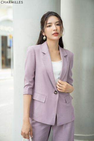 Vest tay lỡ, đột chỉ, tím nhạt