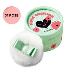 Phấn má hồng The Face Shop Lovely Meex Pastel Cushion Blusher 01 Rose Cushion 5g