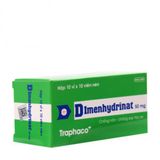 Thuốc chống nôn, chống say tàu xe Dimenhydrinat 50mg (10 vỉ x 10 viên/hộp)