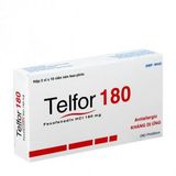 Thuốc điều trị triệu chứng của mày đay mạn tính Telfor 180mg (Hộp 2 vỉ x 10 viên)