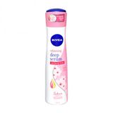 Xịt khử mùi dưỡng trắng hương hoa anh đào Nivea Serum Sakura (150ml)